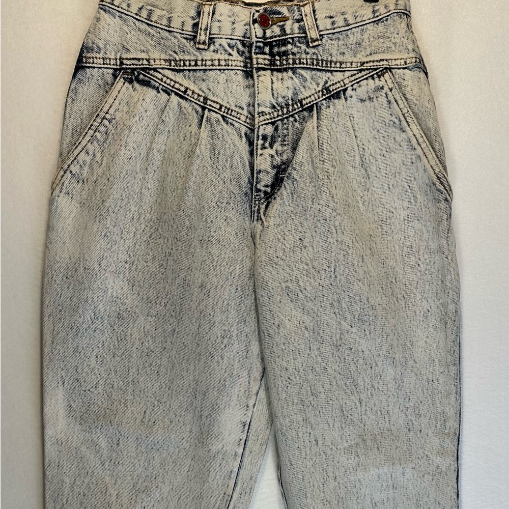 Vintage Brittania Women's High Rise Acid Wash Jeans Size 27”